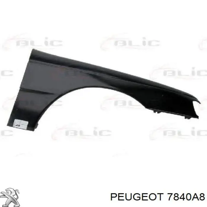 Переднее левое крыло на Peugeot 405 II 4B