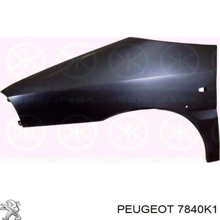 00007840K1 Peugeot/Citroen крыло переднее левое