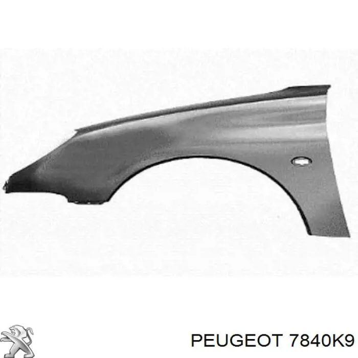 Крыло переднее левое Peugeot/Citroen 7840K9 цена, от  