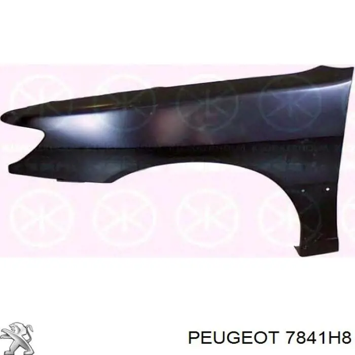Купить 7841H8 Peugeot/Citroen Крыло переднее правое