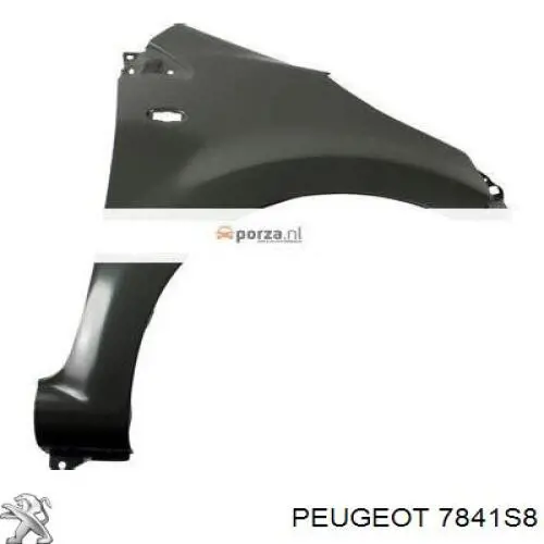 7841S8 Peugeot/Citroen крыло переднее правое