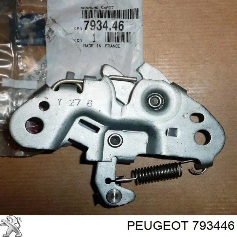 Cerradura del capó de motor 793446 Peugeot/Citroen