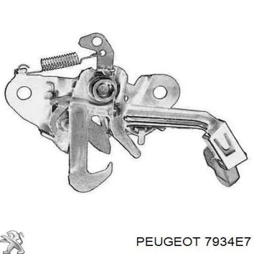 Купить 7934E7 Peugeot/Citroen Замок капота