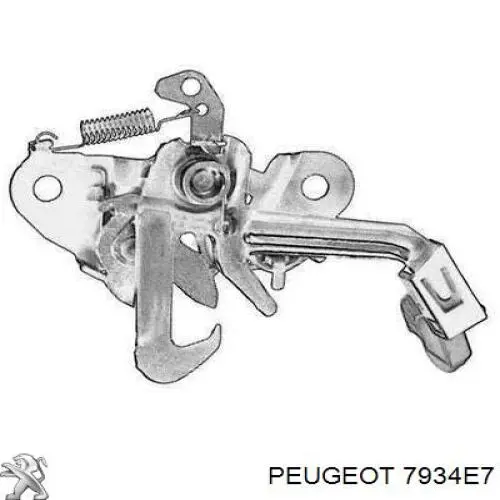Замок капота 7934E7 Peugeot/Citroen