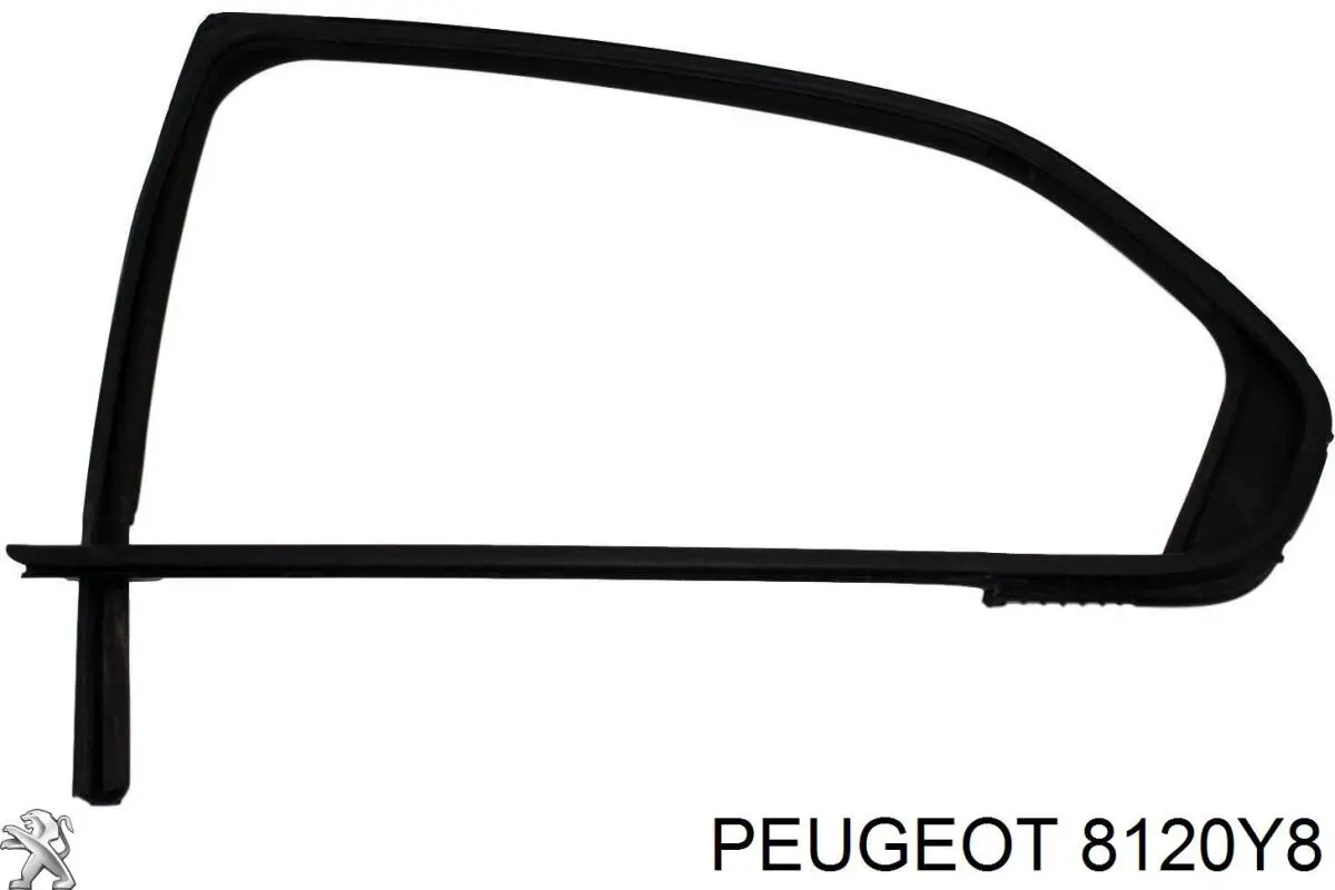 Защитная накладка переднего стекла правая Peugeot/Citroen 8120Y8