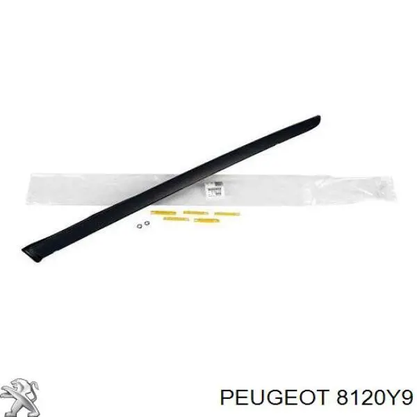 8120Y9 Peugeot/Citroen moldura esquerda de pára-brisas