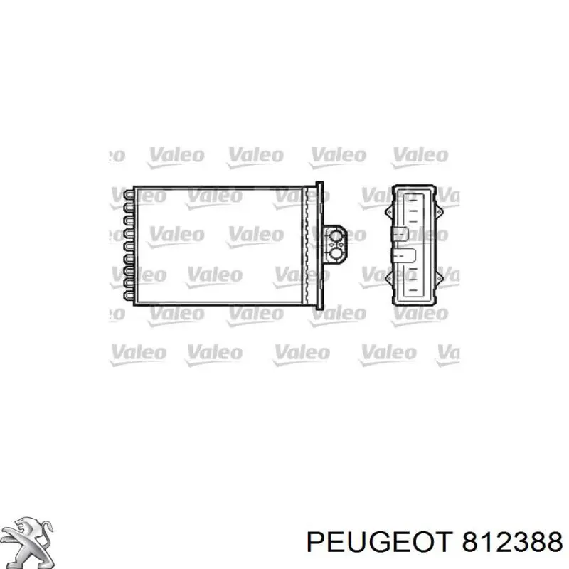 812388 Peugeot/Citroen пистон (клип крепления молдинга лобового стекла)