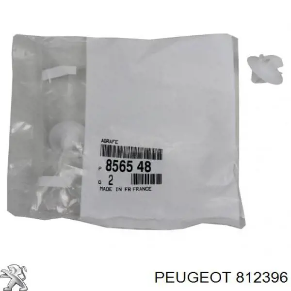 Пистон (клип) крепления молдинга двери 812396 Peugeot/Citroen