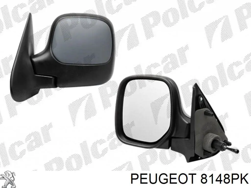 Зеркало левое Peugeot/Citroen 8148PK