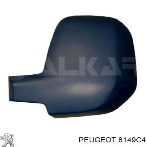 8149C4 Peugeot/Citroen накладка (крышка зеркала заднего вида левая)