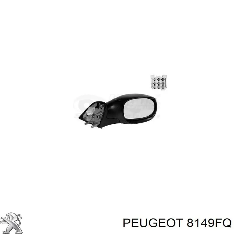 815355 Peugeot/Citroen Зеркало заднего вида правое