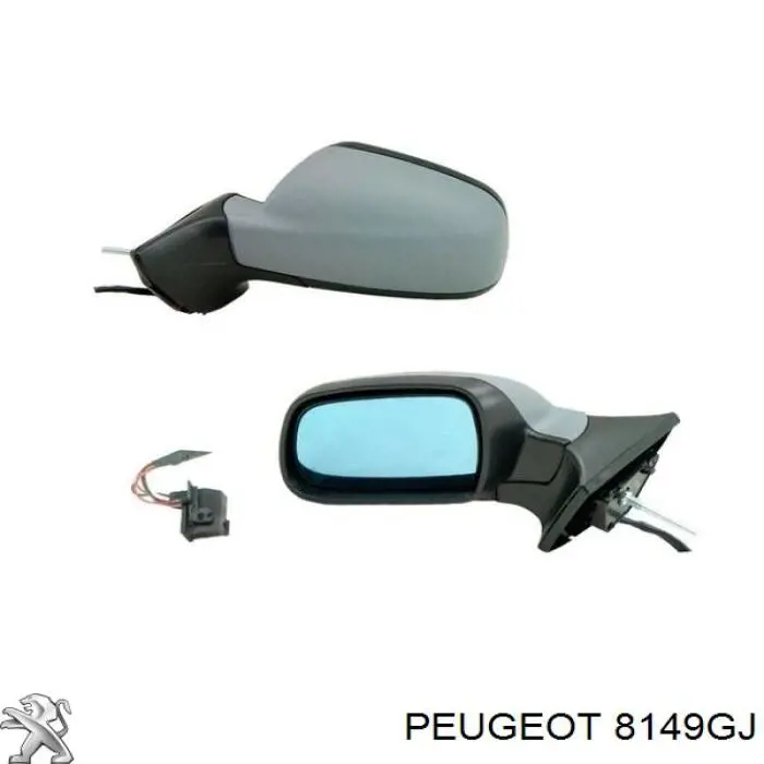 8149GJ Peugeot/Citroen зеркало заднего вида левое