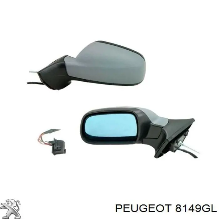 8149GL Peugeot/Citroen зеркало заднего вида правое