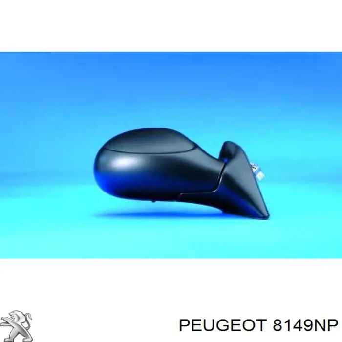 Купить 8149NP Peugeot/Citroen Боковое зеркало заднего вида правое