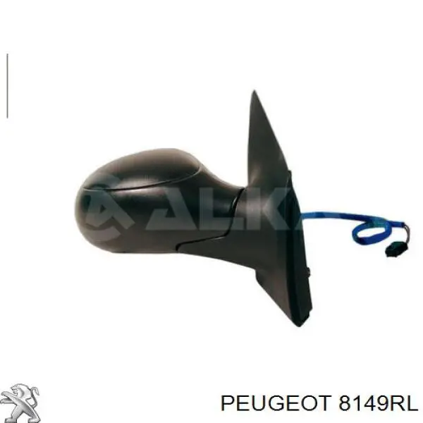 Наружное зеркало правое Peugeot/Citroen 8149RL цена, от 25.83 USD