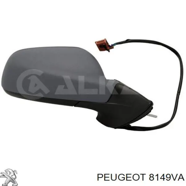 Наружное зеркало правое Peugeot/Citroen 8149VA цена, от 37.31 USD