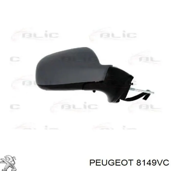 Правое боковое зеркало 8149VC Peugeot/Citroen