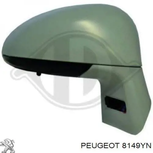 Наружное зеркало правое Peugeot/Citroen 8149YN цена, от 57.01 USD