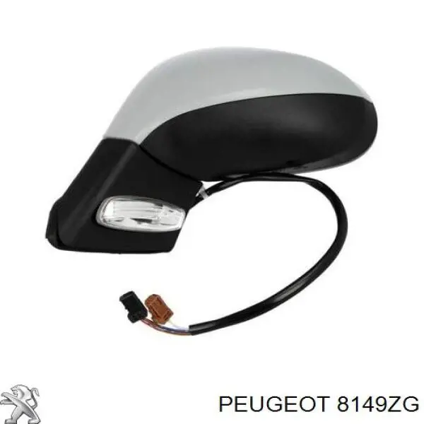 Зеркало заднего вида, левое Peugeot/Citroen 8149ZG цена, от 56.21 USD