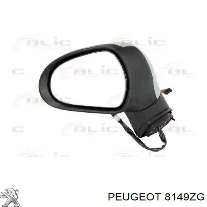 Espejo retrovisor izquierdo 8149ZG Peugeot/Citroen