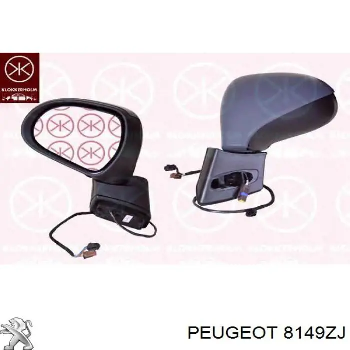Купить 8149ZJ Peugeot/Citroen Наружное зеркало левое