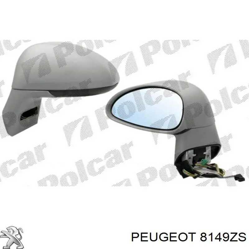 Зеркало заднего вида, левое Peugeot/Citroen 8149ZS цена, от 24.92 USD