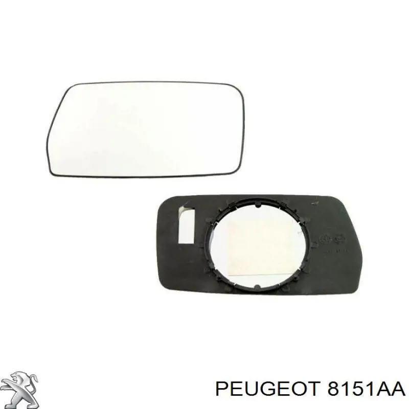 Cristal De Espejo Retrovisor Exterior Izquierdo 8151AA Peugeot/Citroen