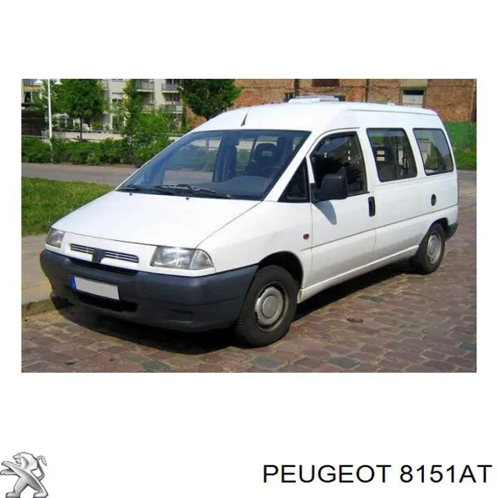 8151AT Peugeot/Citroen зеркальный элемент зеркала заднего вида левого