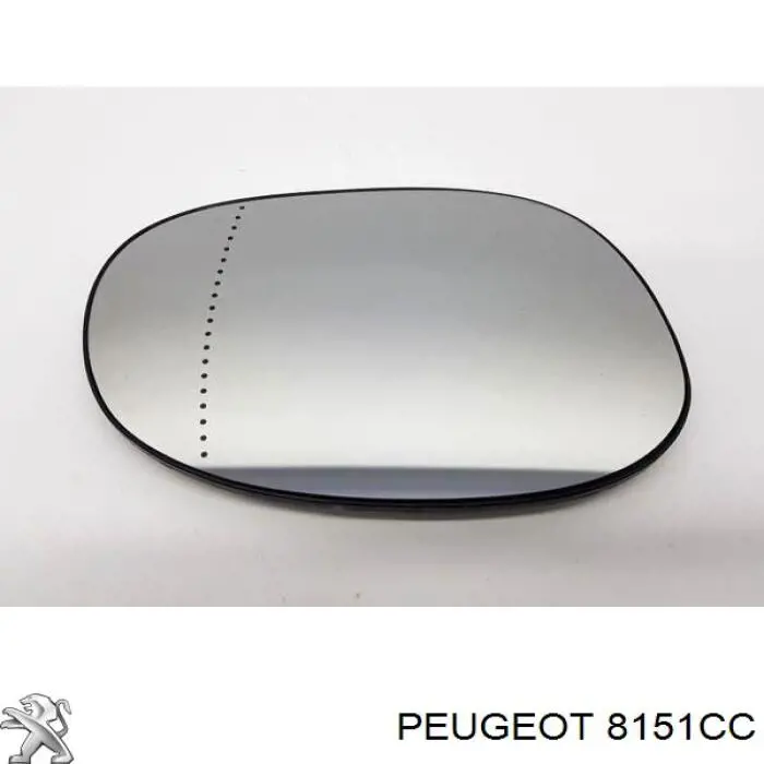 Купить 00008151CC Peugeot/Citroen Стекло правого зеркала заднего вида