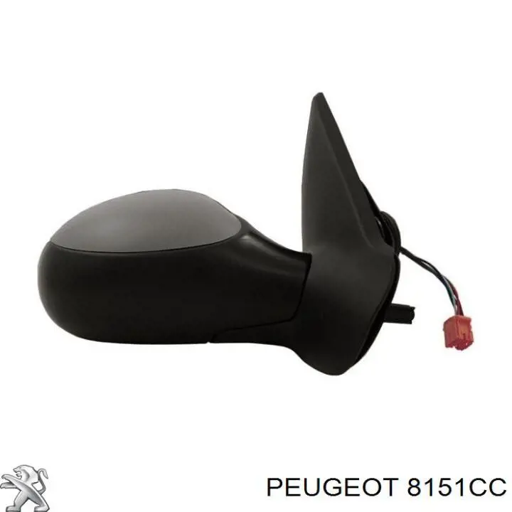 Стекло правого зеркала заднего вида 00008151CC Peugeot/Citroen