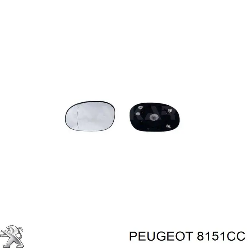 Купить 8151CC Peugeot/Citroen Стекло правого зеркала заднего вида