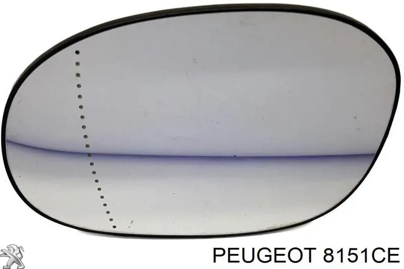 8151CE Peugeot/Citroen зеркальный элемент зеркала заднего вида левого