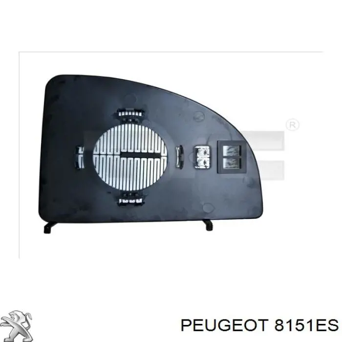 Стекло зеркала заднего вида, правого Peugeot/Citroen 8151ES цена, от 9.22 USD