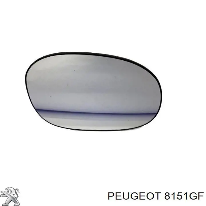 8151GF Peugeot/Citroen зеркальный элемент зеркала заднего вида правого