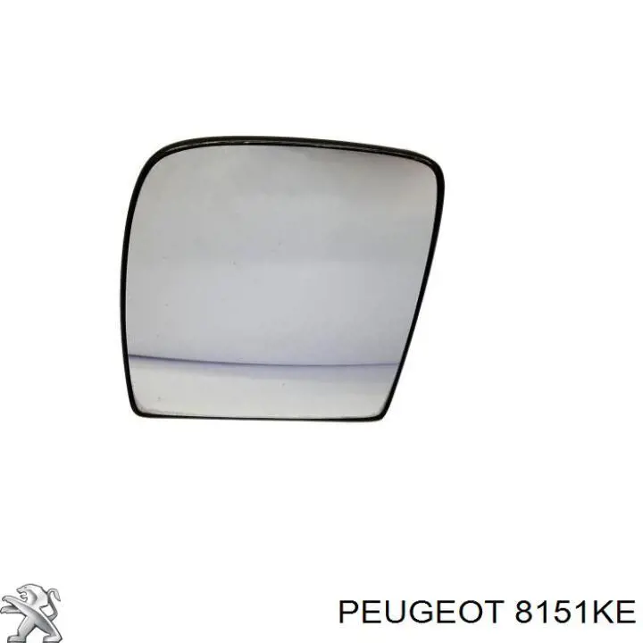 Зеркальный элемент зеркала заднего вида левого Peugeot/Citroen 8151KE