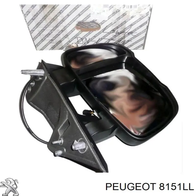 Стекло левого зеркала заднего вида 8151LL Peugeot/Citroen