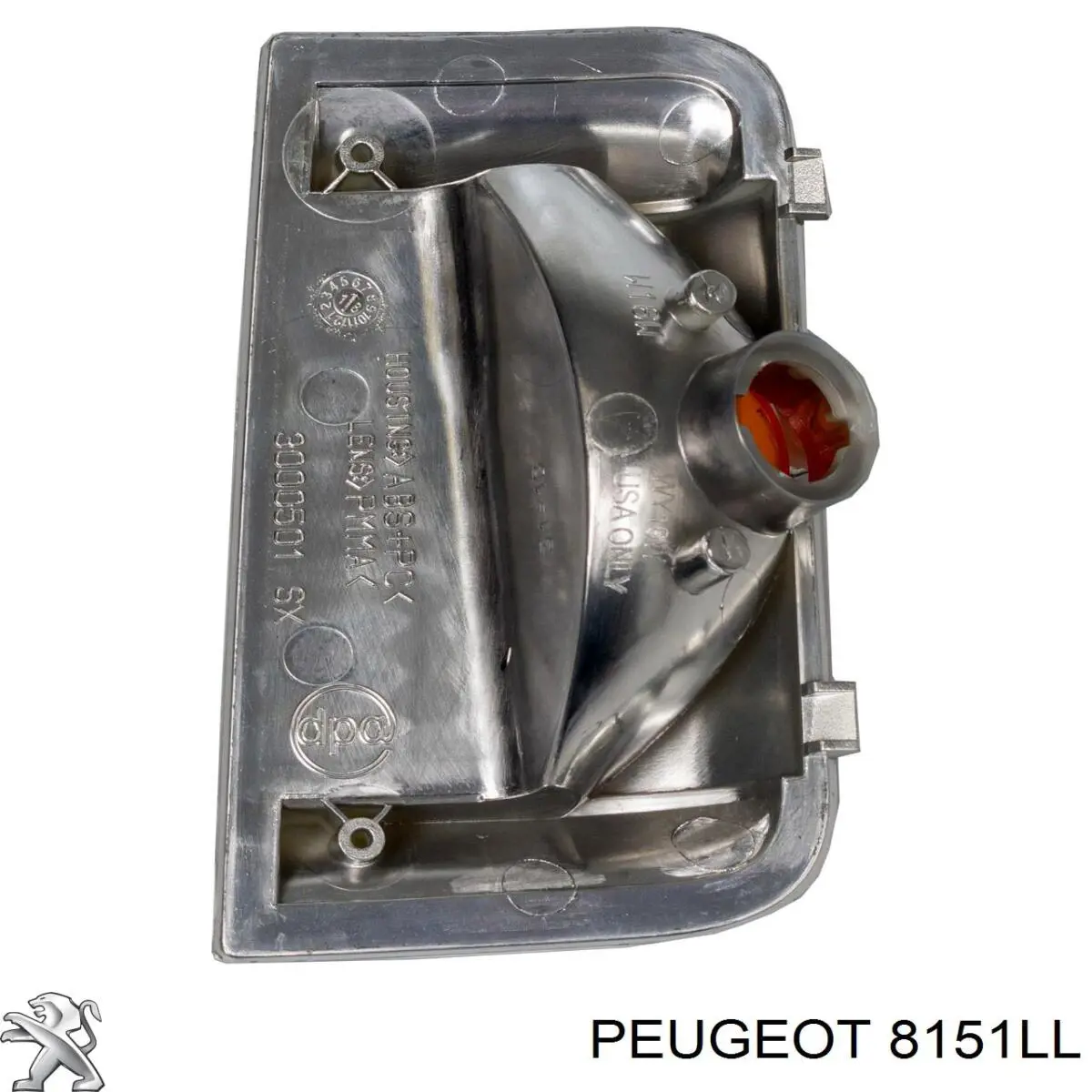 Купить 8151LL Peugeot/Citroen Стекло зеркала заднего вида, левого
