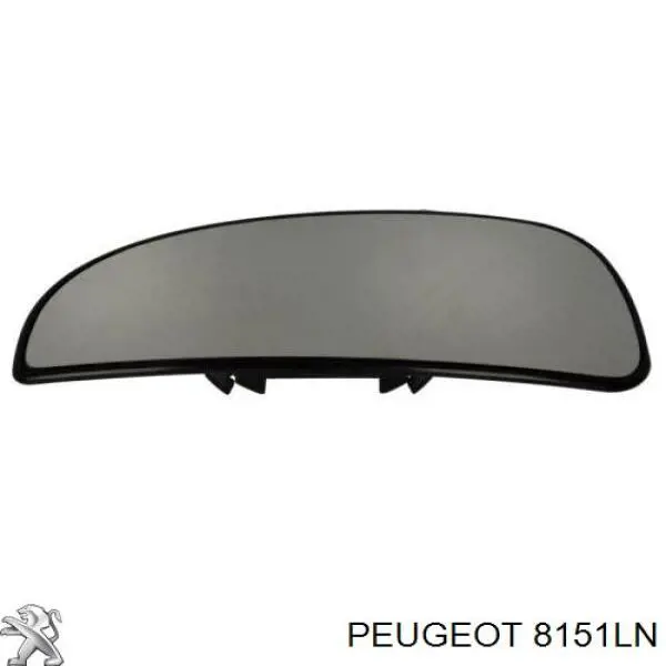 Зеркальный элемент зеркала заднего вида правого Peugeot/Citroen 8151LN