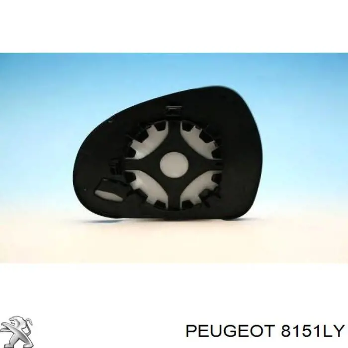 8151LY Peugeot/Citroen зеркальный элемент зеркала заднего вида правого
