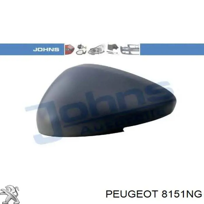 8151NG Peugeot/Citroen Зеркальный элемент левого зеркала заднего вида