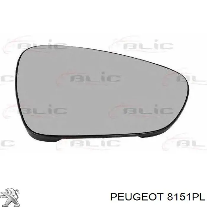 Стекло правого зеркала заднего вида 8151PX Peugeot/Citroen
