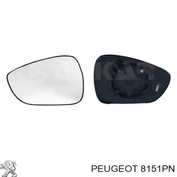 Зеркальный элемент водительского зеркала Peugeot/Citroen 8151PN цена, от 9.91 USD