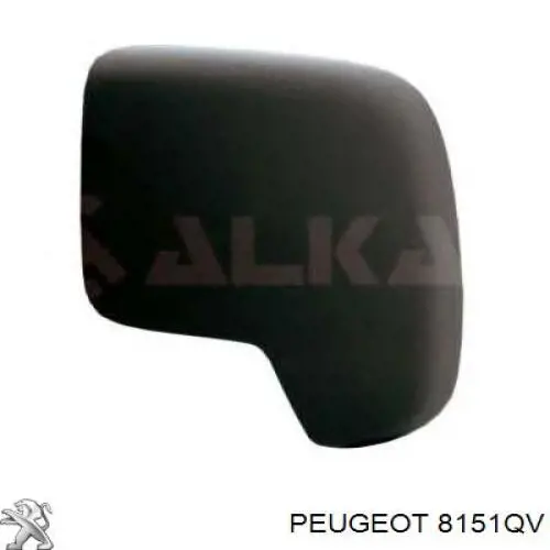 8151QV Peugeot/Citroen зеркальный элемент зеркала заднего вида правого