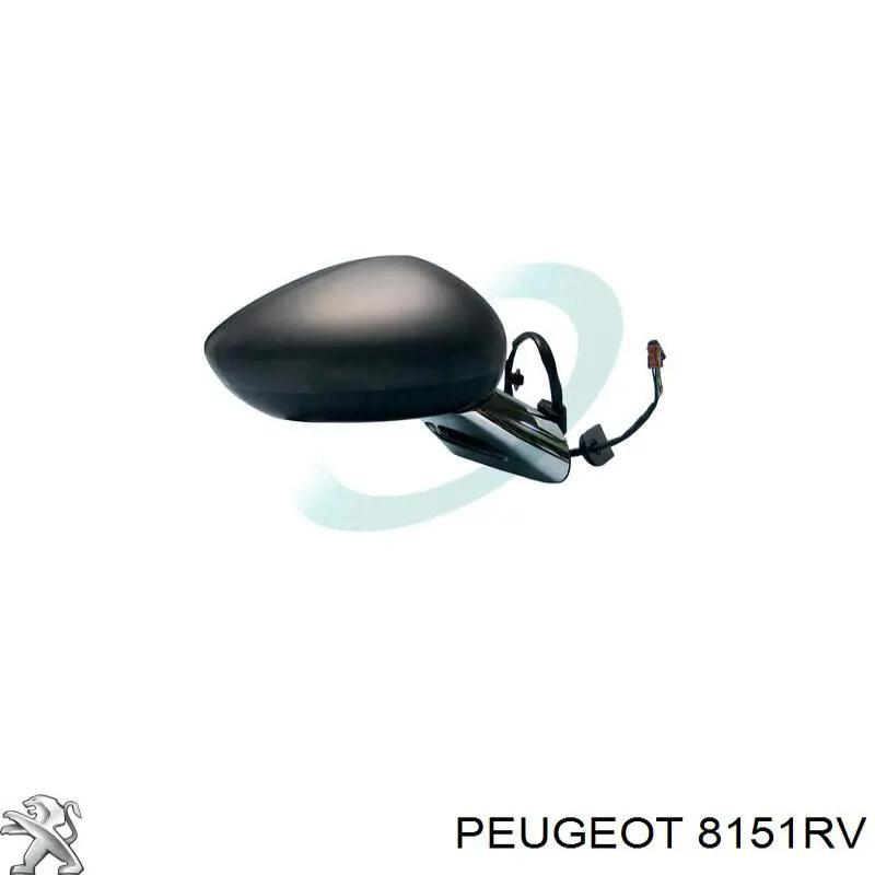 Зеркало заднего вида, левое Peugeot/Citroen 8151RV цена, от 29.36 USD
