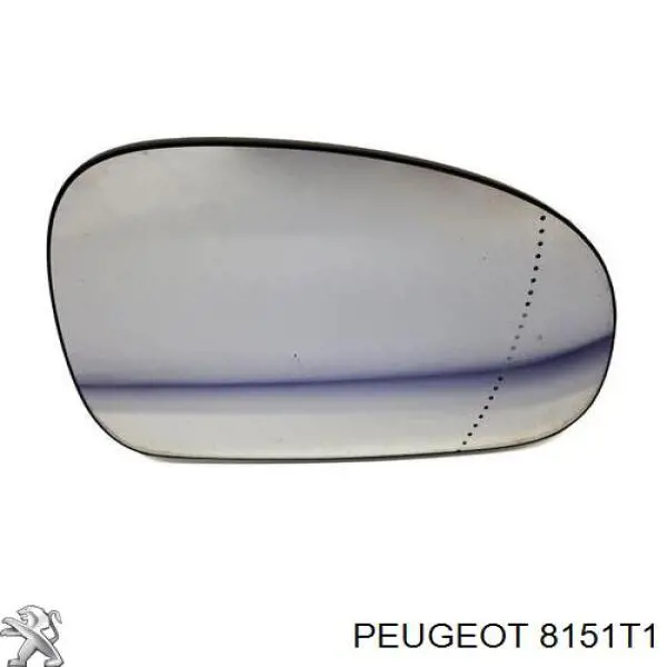 8151T1 Peugeot/Citroen зеркальный элемент зеркала заднего вида правого