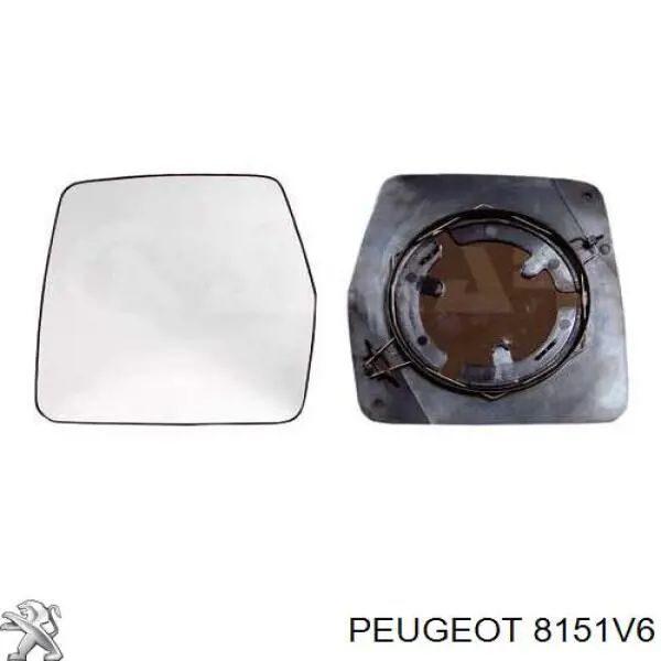 Купить 8151V6 Peugeot/Citroen Стекло правого зеркала заднего вида