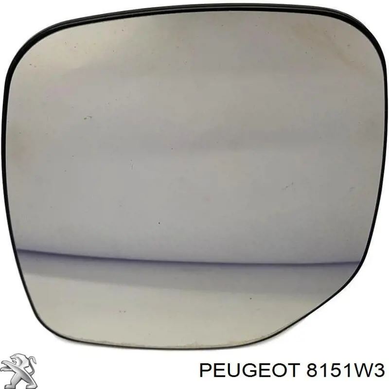8151W3 Peugeot/Citroen зеркальный элемент зеркала заднего вида левого