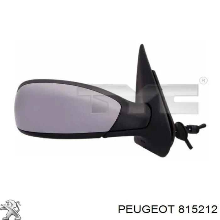 815212 Peugeot/Citroen зеркало заднего вида левое