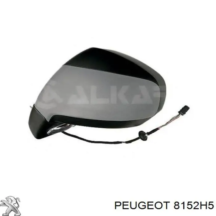 Купить 8152H5 Peugeot/Citroen Накладка/крышка зеркала заднего вида, правая