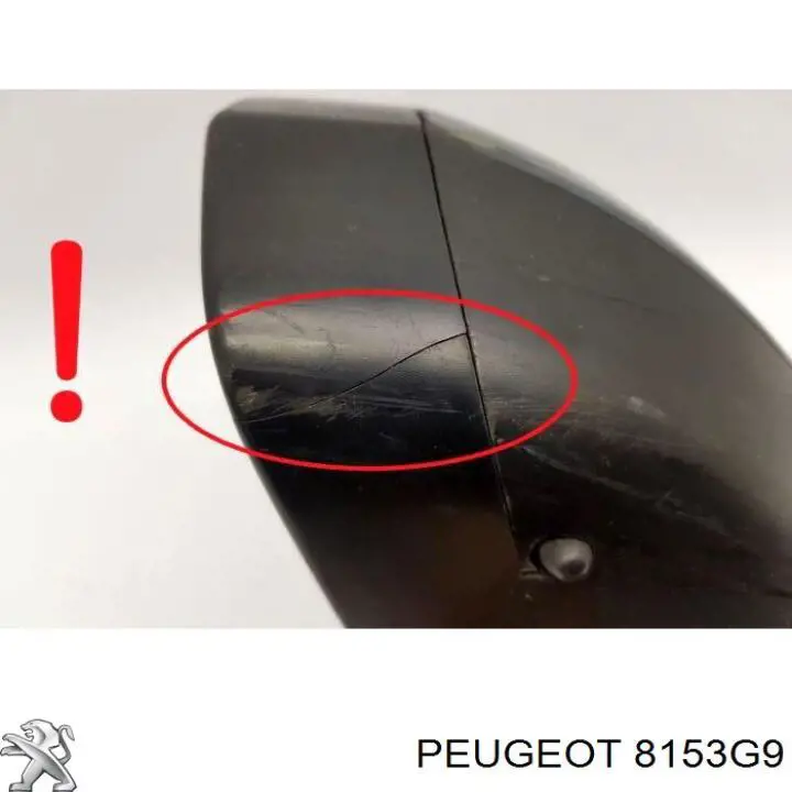 Espejo retrovisor derecho 8153G9 Peugeot/Citroen